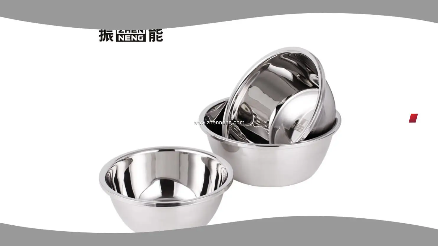 24 cm Edelstahl-Rührschüssel – individuell anpassbar, erstklassige Qualität 1