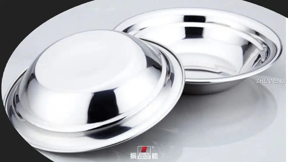 26CM Thick Stainless Steel Round Serving Tray - Superior Quality & Trendy Design 1