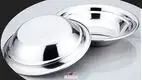 26CM Thick Stainless Steel Round Serving Tray - Superior Quality & Trendy Design 1