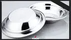 26CM Thick Stainless Steel Round Serving Tray - Hotel, Home, BBQ, Fruit Dish - Customizable Size - Trend-Setting Design 1