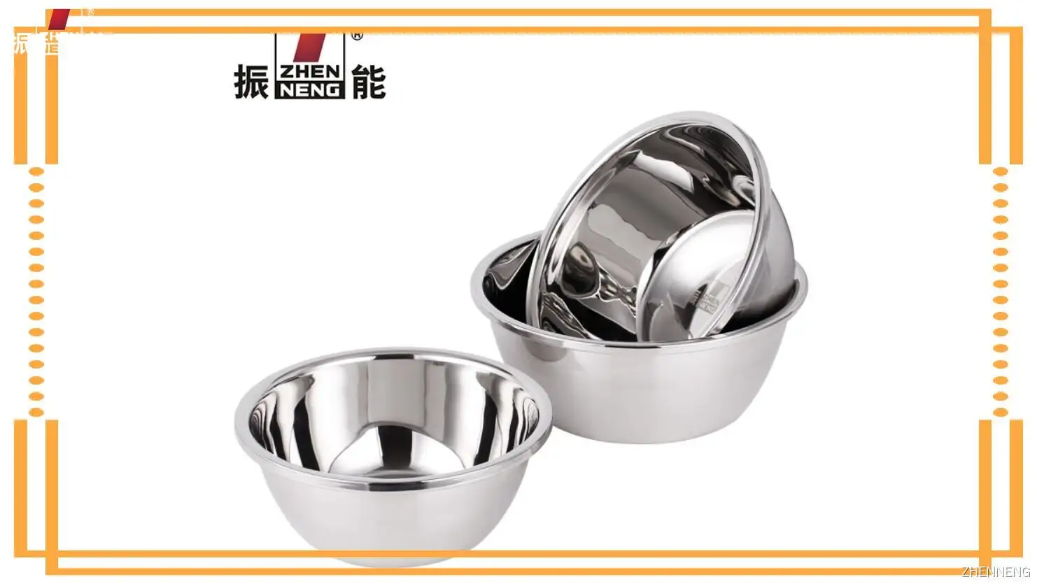 22CM Wholesale Ecofriendly Stainless Steel Serving Bowl 1