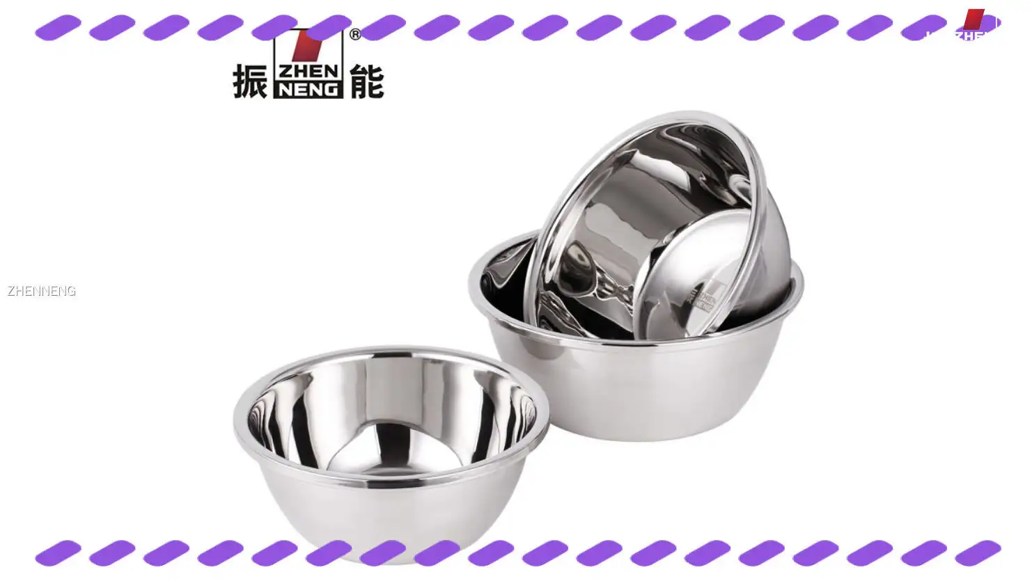 Металлическая сервировочная миска 22 см оптом - настраиваемые экологичные кухонные миски для лапши 1