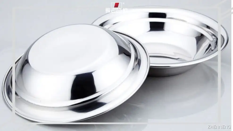 Stainless Steel Serving Tray - High Quality 20cm Round Basin 1