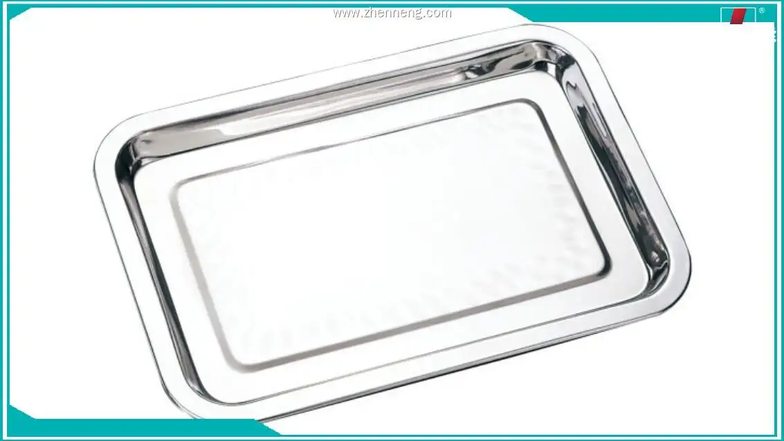 Customizable Rectangular Steel Tray 1