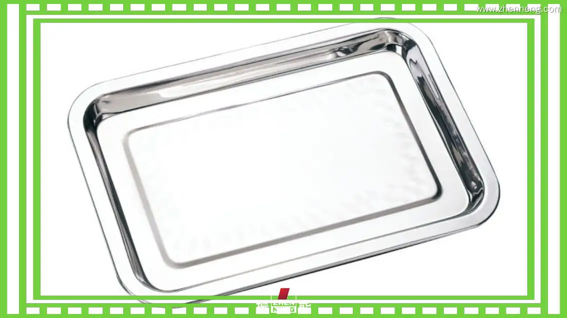 صينية تقديم من الفولاذ المقاوم للصدأ صديقة للبيئة - قابلة للتخصيص ومتينة 1