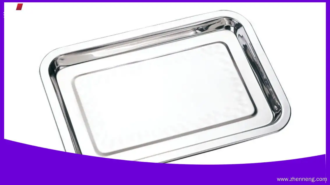 Kleines Serviertablett aus Edelstahl – Top-Qualität, individuell gestaltbar 1