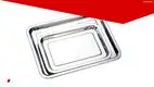 Stainless Steel Rectangle Serving Tray - Superior Quality & Customizable 1