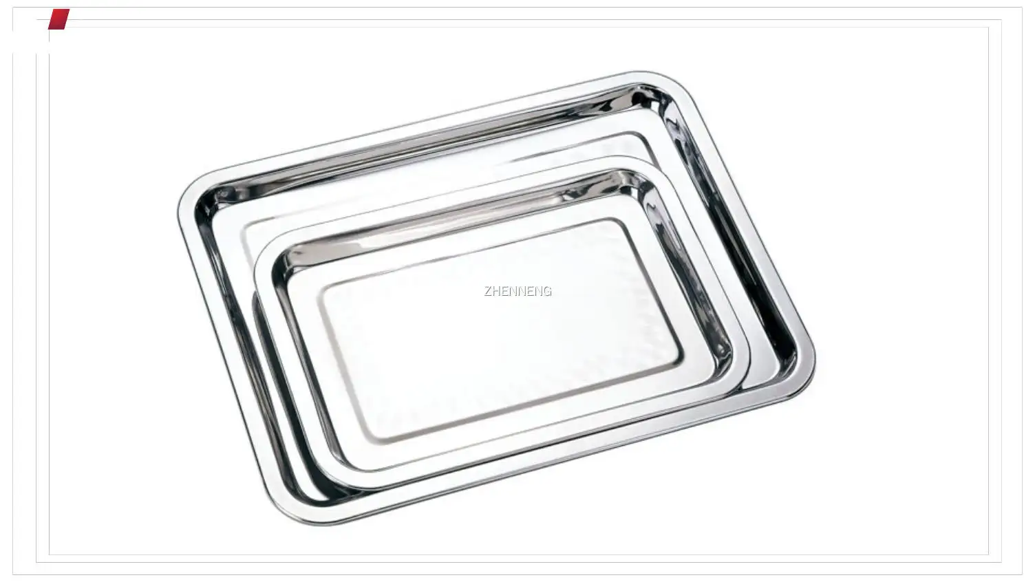 ZHENNENG | Custom stainless steel serving tray Manufacturer 1