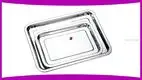 Stainless Steel 2cm Deep Rectangular Serving Tray - Customizable & Reliable 1