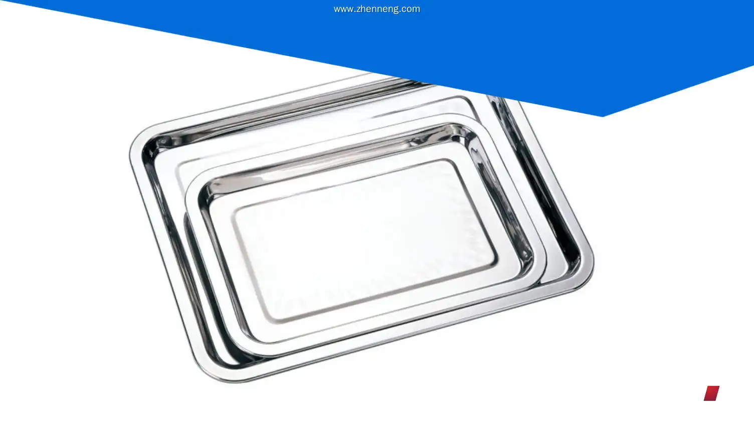 Stainless Steel Rectangle Serving Tray - BBQ Serving Trays 1