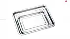 Stainless Steel Rectangular Serving Tray - Customizable Sizes, High Quality 1