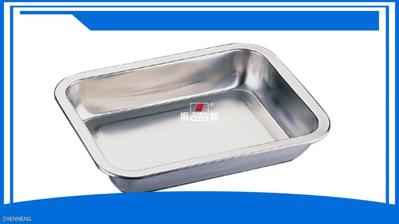 Stainless Steel Buffet Serving Tray - Large BBQ Tray 1