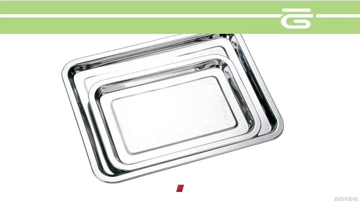 Stainless Steel Rectangle Serving Tray - Customizable & High Quality 1