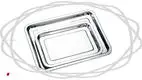 Stainless Steel Rectangle Buffet Serving Tray 1