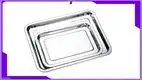 Stainless Steel Rectangle Serving Tray for Hotel and Restaurant 1