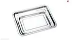 Stainless Steel Rectangle Serving Tray - High Quality & Customizable1 1
