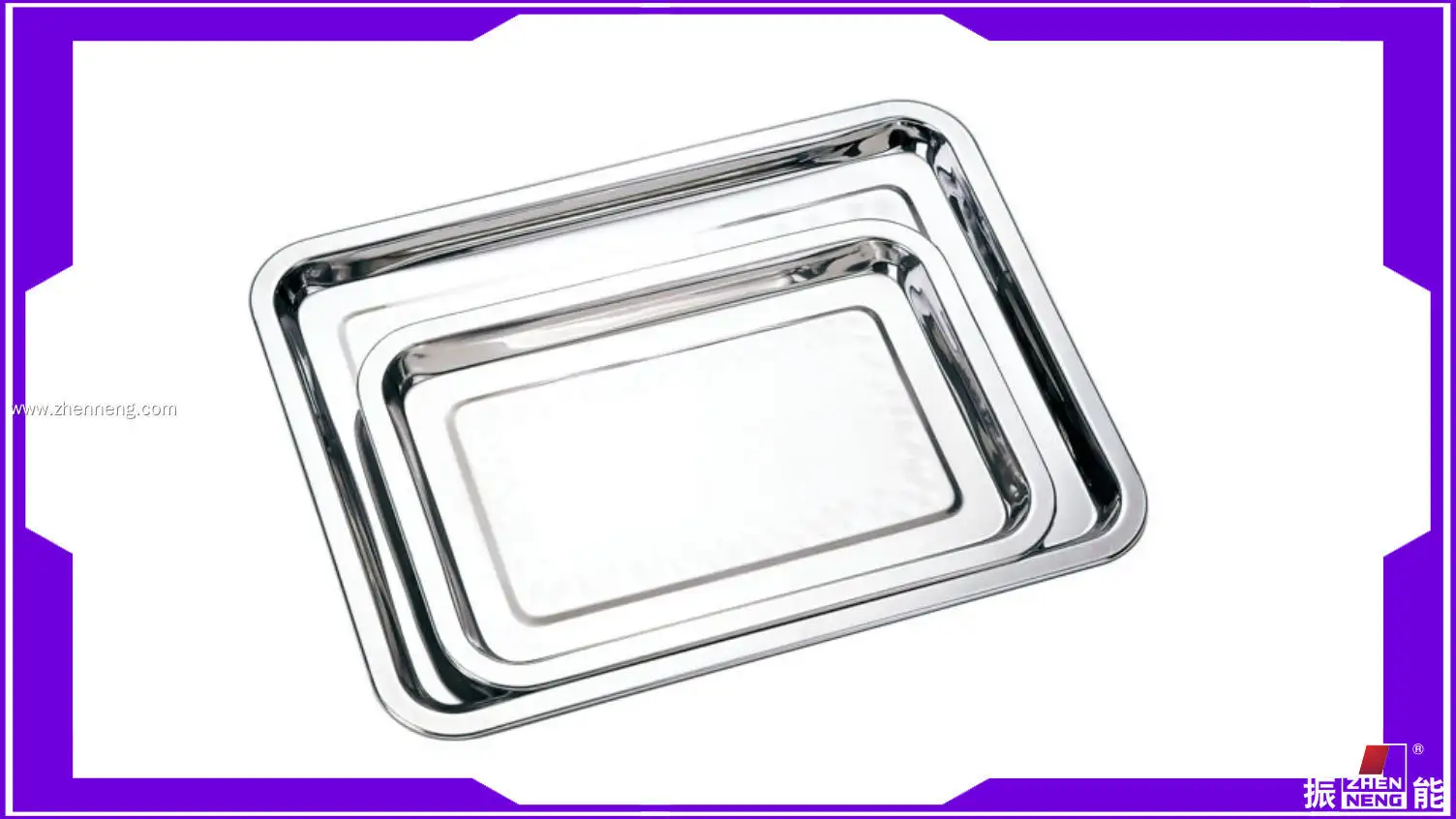 Modern Stainless Steel Serving Tray 1