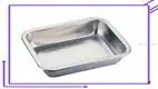 Customizable Stainless Steel Rectangle Serving Tray - High Quality and Performance 1