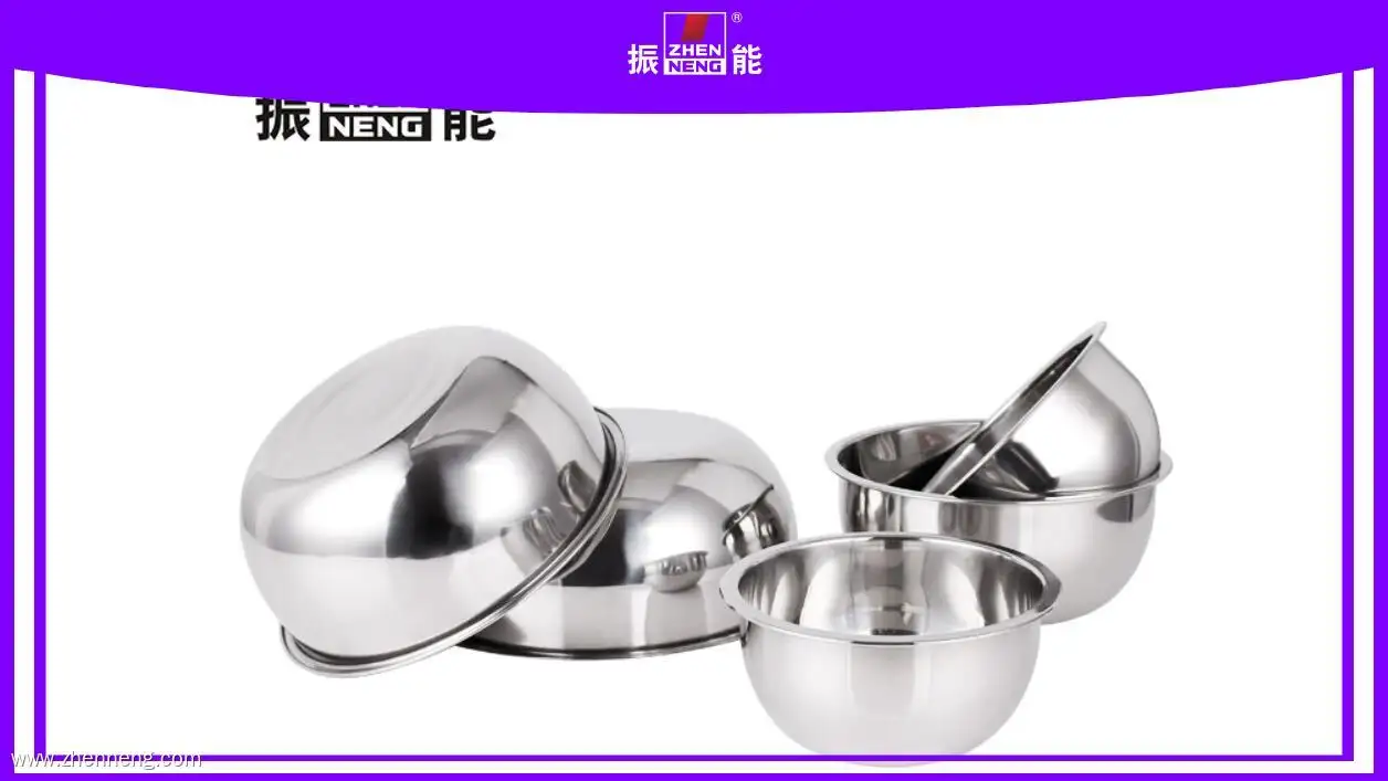 28 cm Gewürzschale aus Edelstahl mit großer Suppenschüssel 1