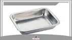 Stainless Steel Rectangle Baking Tray - Superior Quality 1