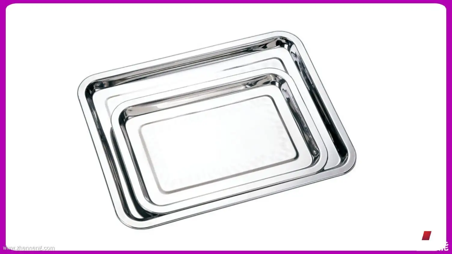 Rectangle Stainless Steel Buffet Serving Tray with Customizable Specifications 1