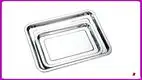 Rectangle Stainless Steel Buffet Serving Tray with Customizable Specifications 1