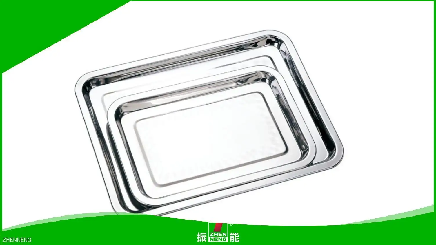 Rectangular Stainless Steel Burger Serving Tray - Customizable & Durable 1