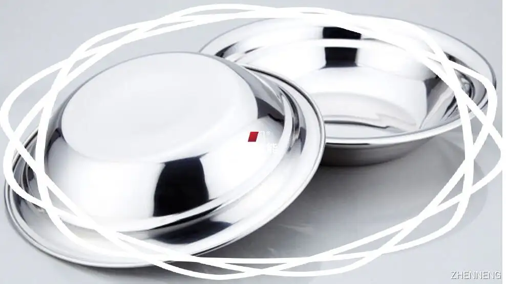 صينية تقديم دائرية من الفولاذ المقاوم للصدأ بقطر 22 سم - قابلة للتخصيص، عالية الجودة 1