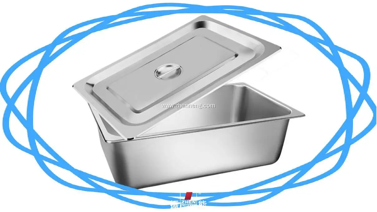 Stainless Steel Full Size Gastronorm Pan with Cover - Customizable Options Available 1