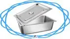Stainless Steel Full Size Gastronorm Pan with Cover - Customizable Options Available 1