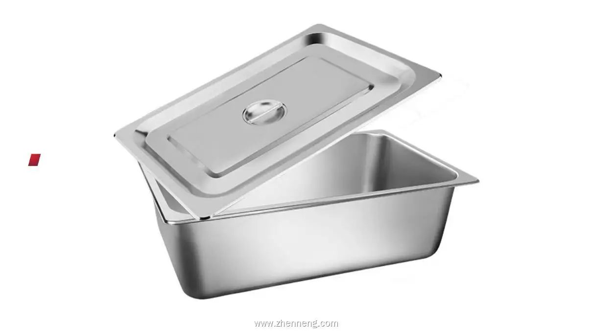 Stainless Steel Full Size Gastronorm Pan with Cover - Catering Serving Dishes 1