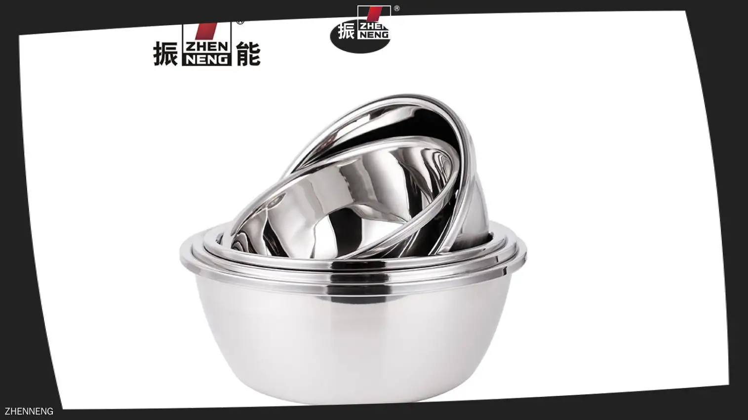 22厘米不锈钢沙拉碗套装 1