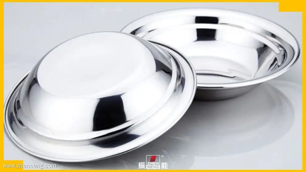 18cm Stainless Steel Round Serving Tray - Customizable Design 1