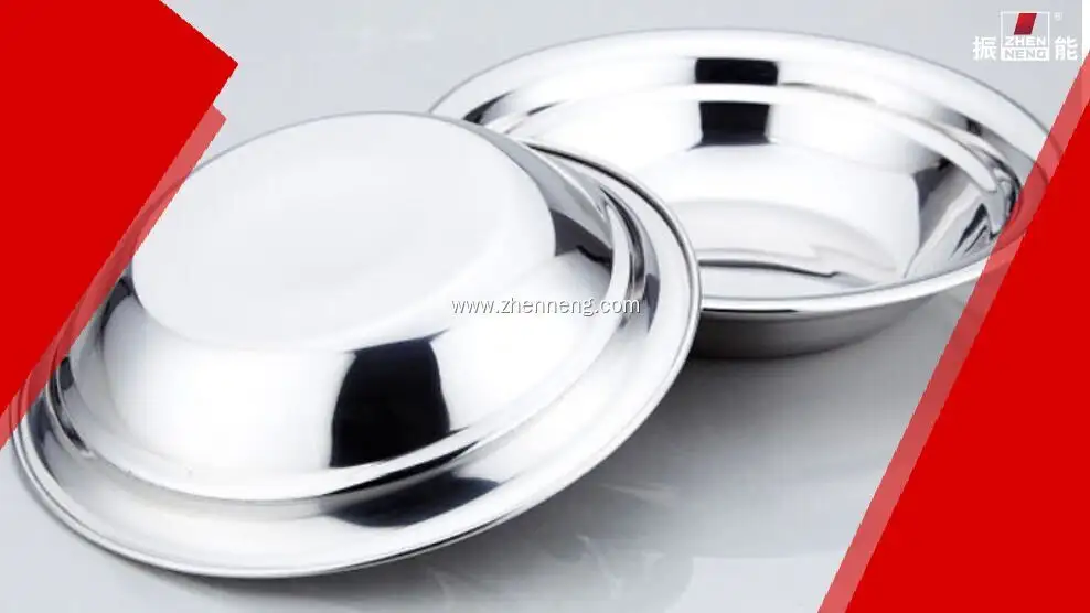 Bandeja redonda de acero inoxidable de 18 cm para servir - Personalizable y duradera 1