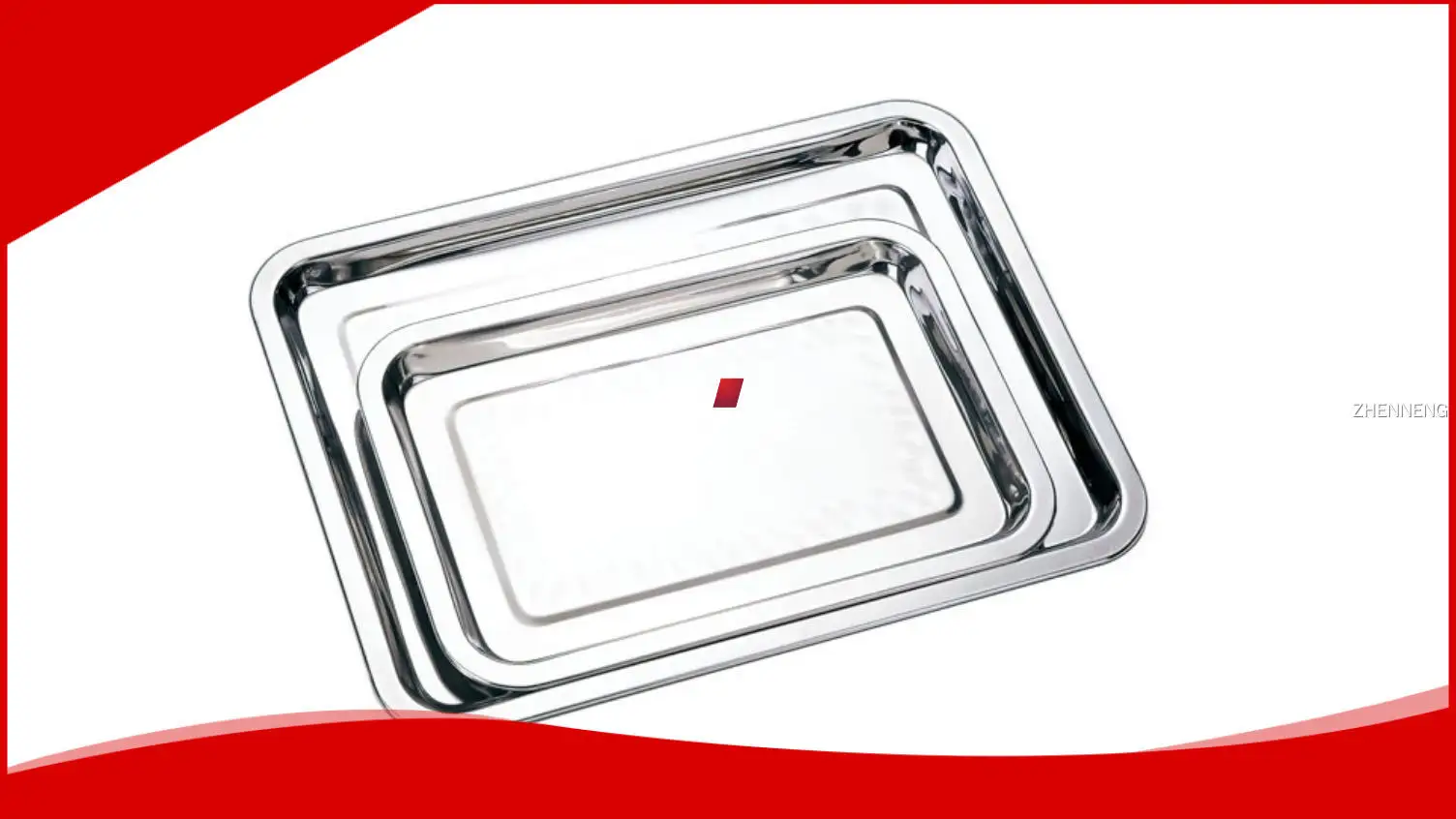 Plateaux de service à hamburgers en acier inoxydable - Personnalisables et durables 1