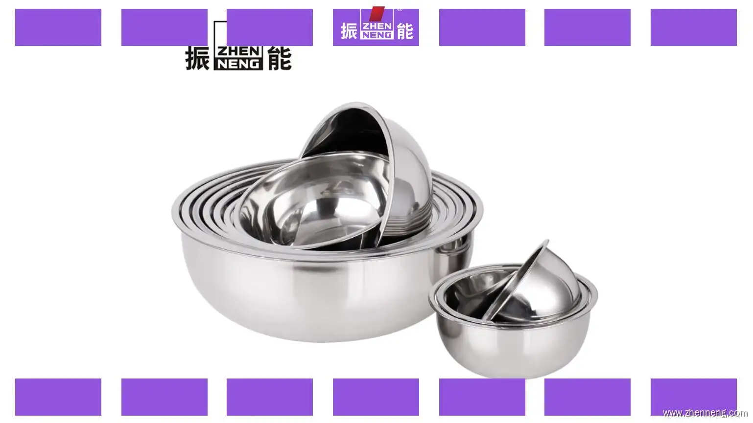 30cm Stainless Steel Mixing Bowl Set - Ecofriendly Kitchen Essential 1