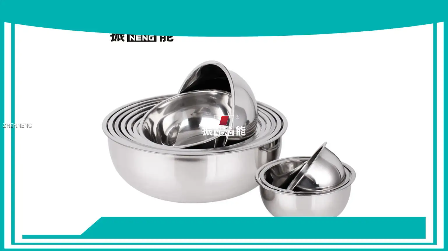 Stainless Steel Ecofriendly Salad Mixing Bowl Set 30cm 1