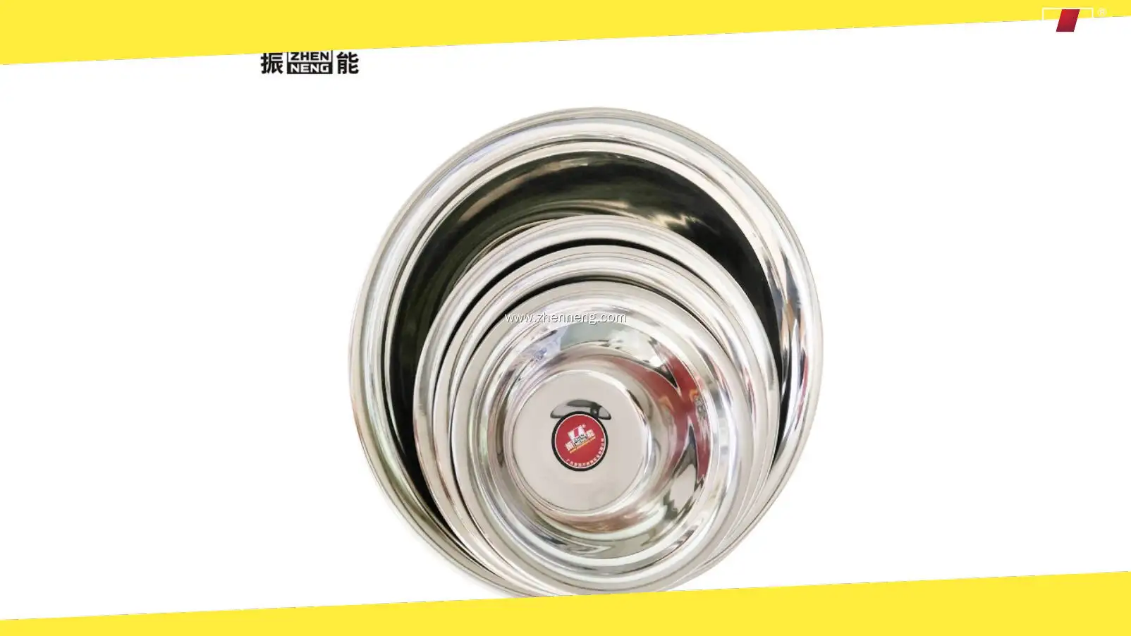 ODM large round stainless steel tray Manufacturer | ZHENNENG 1