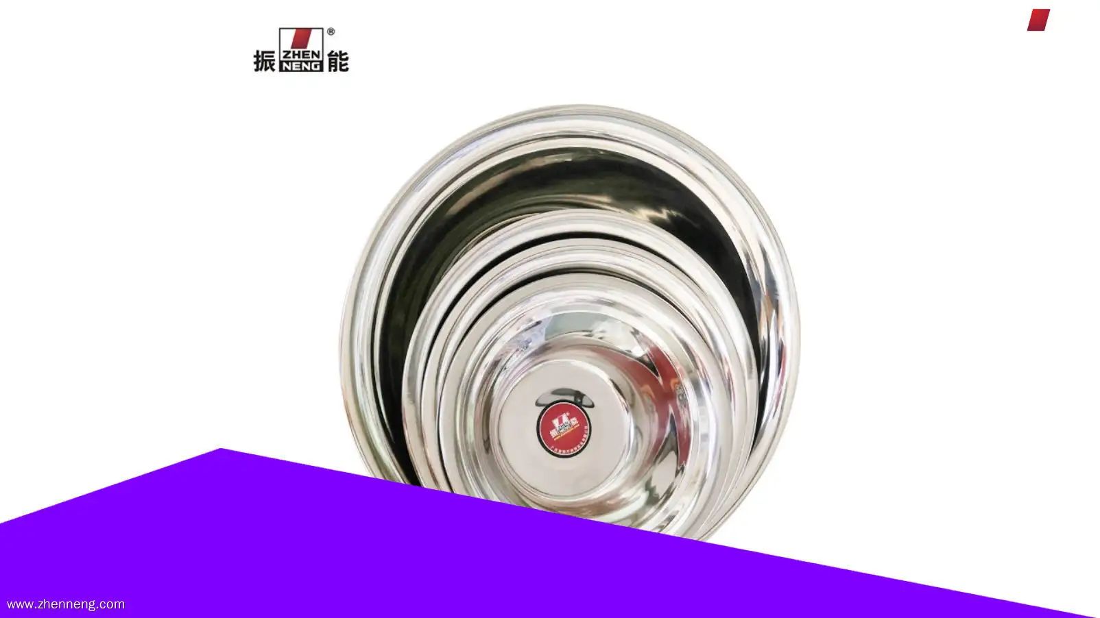 ZHENNENG | ODM round stainless steel serving tray Company 1