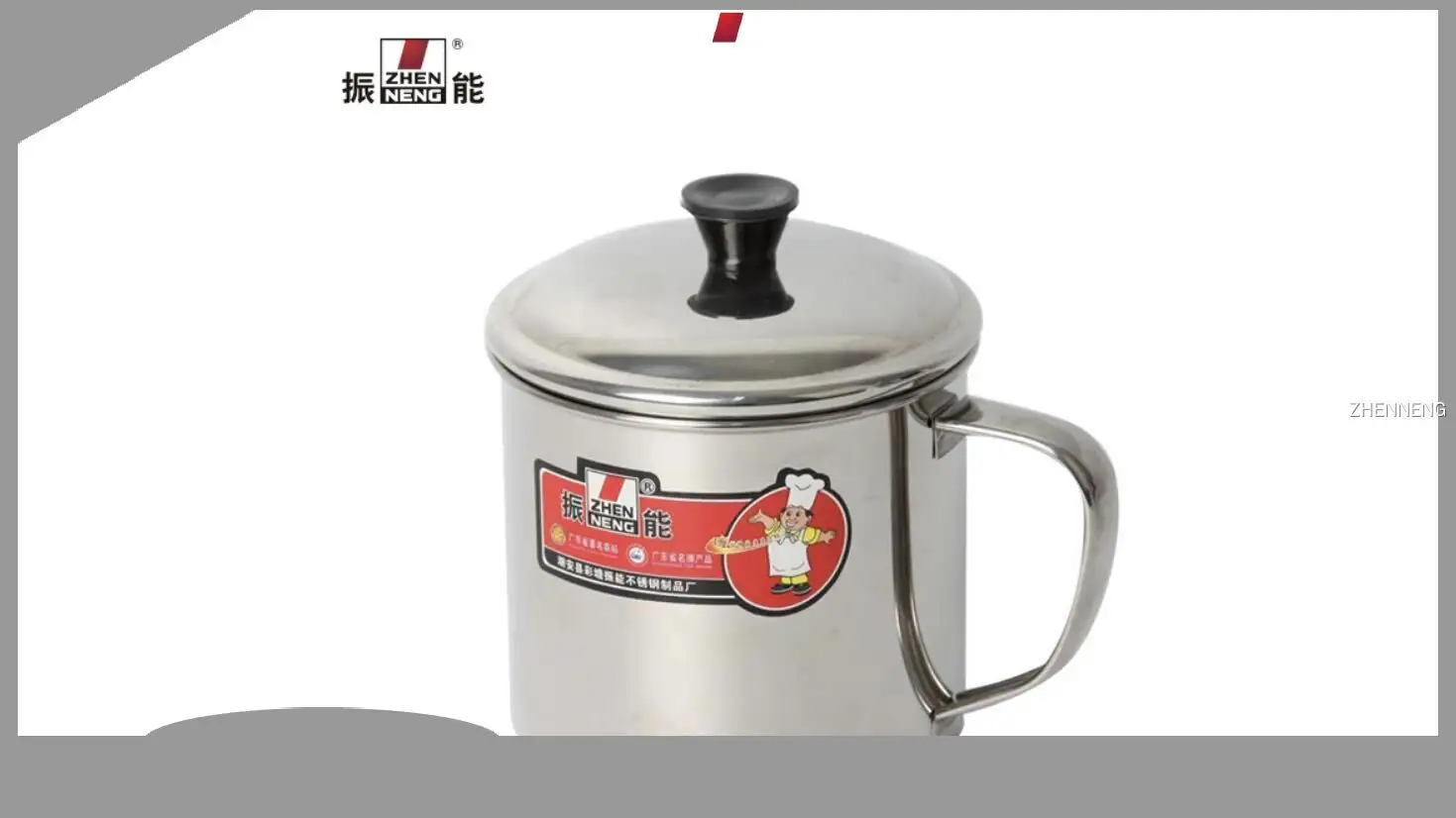 Outdoor Stainless Steel Coffee Cup with Lid and Handle 1