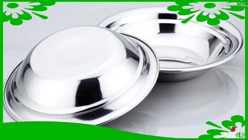Stainless Steel Round Serving Tray - High-Quality & Multi-Purpose 1