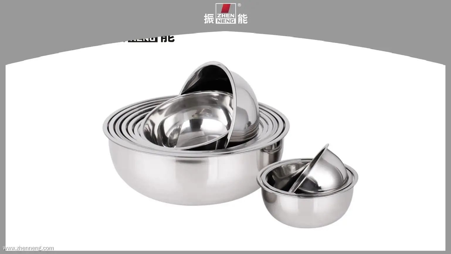 22cm Stainless Steel Mixing Bowl - Customizable Specifications - High-End Technology - Broad Application Range - ZHENNENG Quality 1