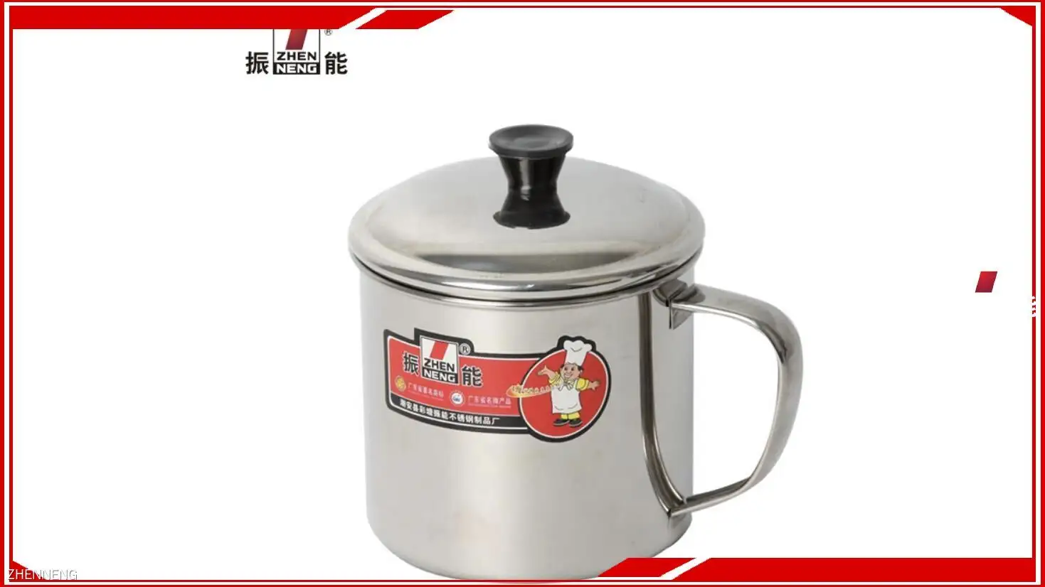 Stainless Steel Water Cup with Cover and Handle - Wholesale Option 1