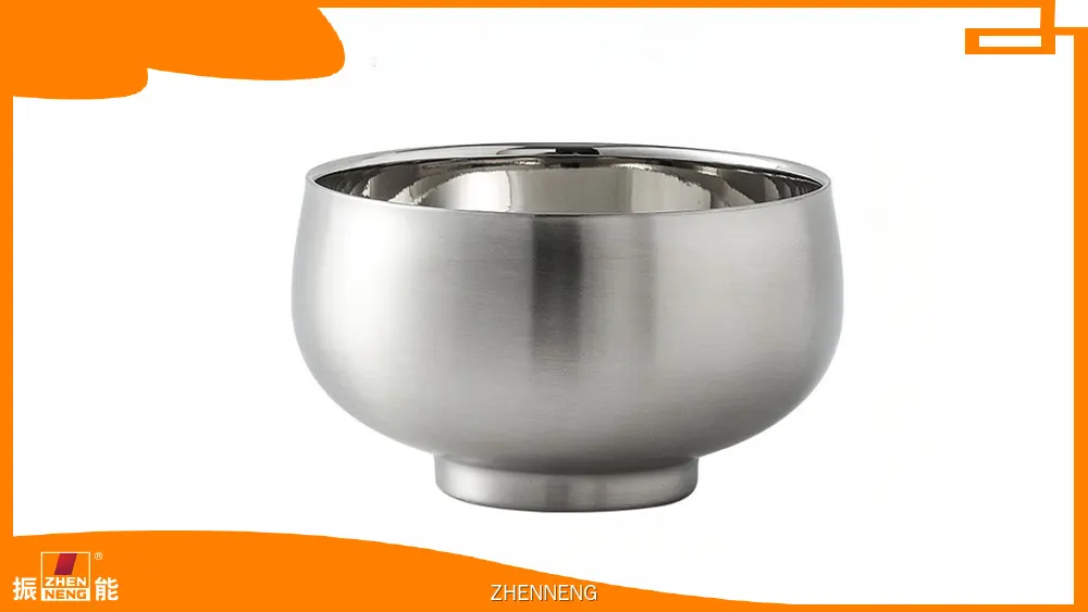 Insulated Stainless Steel Bowl - Hand Hammered Design 1