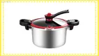 Stainless Steel Micro Pressure Cooker - Fast Cooking, Safe & Easy to Use 1