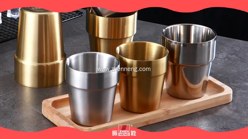 Stainless Steel Double Wall Cups - Best Quality Steel Dinner Set1 1