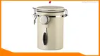Date-Tracking Coffee Canister - Steel Clasp Lid Keeps Beans Fresh1 1
