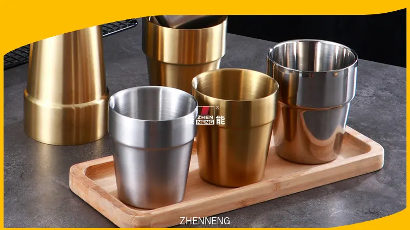 不锈钢双层杯 - 可定制批发。 1