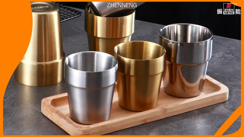 Portable Stainless Steel Double Wall Cups for Coffee on-the-go - ZHENNENG 1