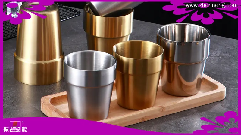 أكواب من الفولاذ المقاوم للصدأ بجدار مزدوج - جودة ZHENNENG في أفضل حالاتها! 1